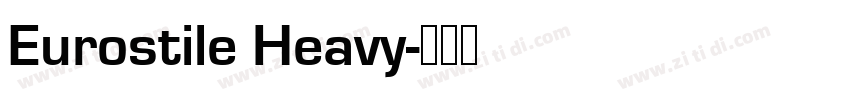 Eurostile Heavy字体转换